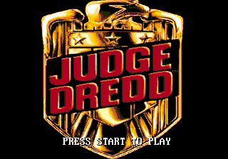 Judge Dredd Title Screen